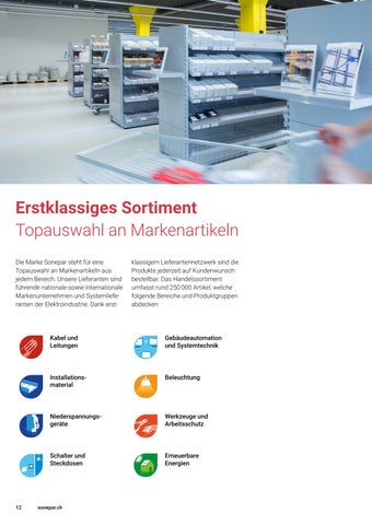 Sonepar Suisse 灯饰目录 · | Firmenbroschüre 第 12 页