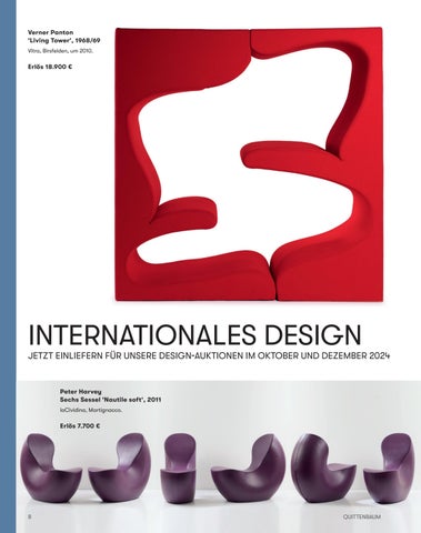 Quittenbaum Kunstauktionen GmbH 灯饰目录 · HIGHLIGHT - ERGEBNISSE 法文 ühjahr 2024 第 8 页