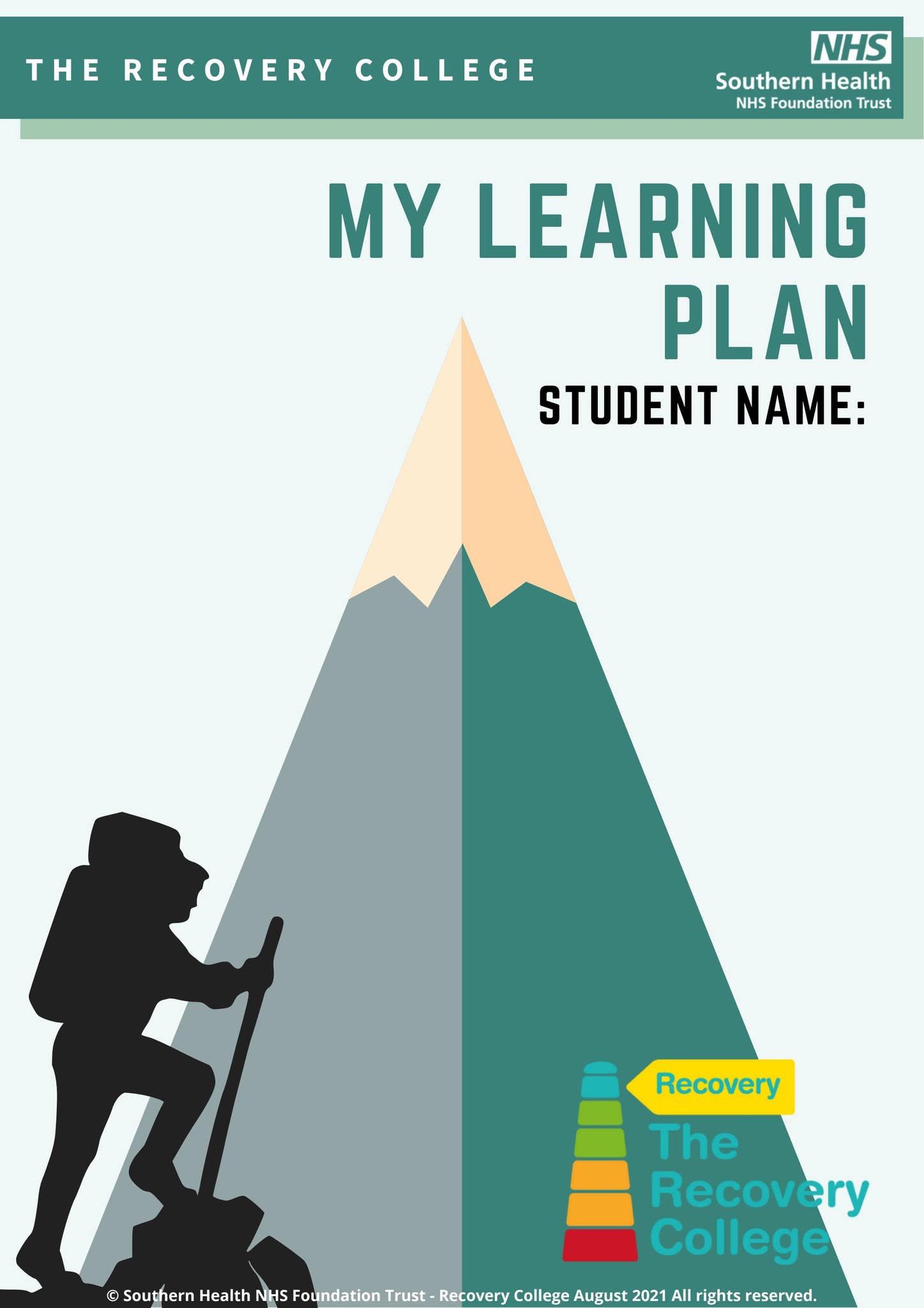The Recovery College - My Learning Plan by Southern Health NHS ...