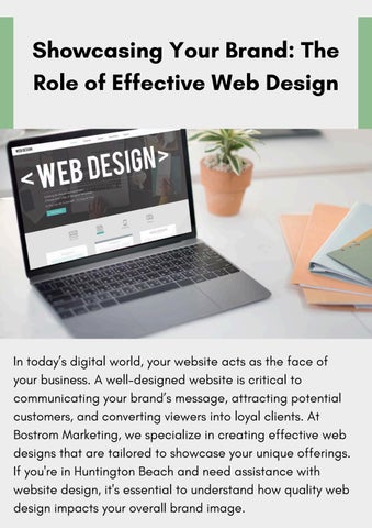 Showcasing Your Brand: The Role of Effective Web Design by Bostrom ...