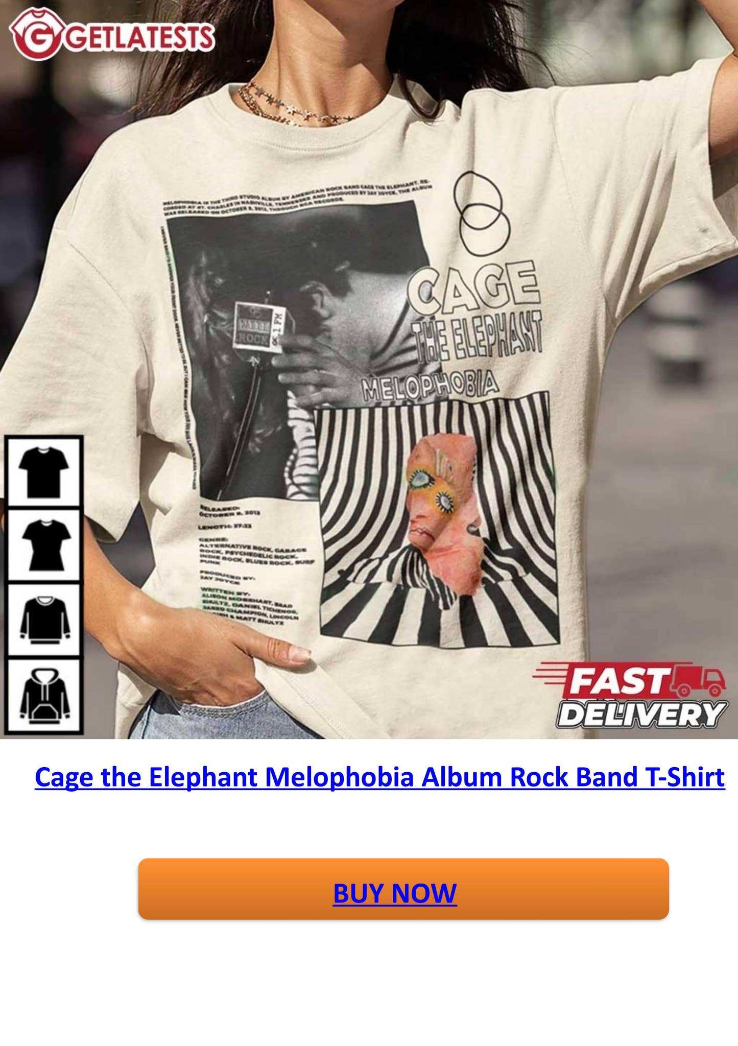 cage the elephant melophobia shirt