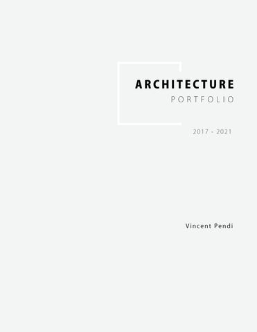 Vincent's Architecture Portfolio by Vincent Pendi - Issuu