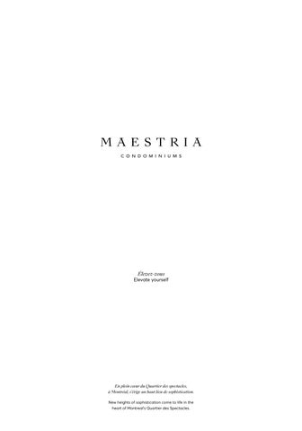 DevimcoImmobilier 家具目录 · Maestria Condominiums 第 3 页