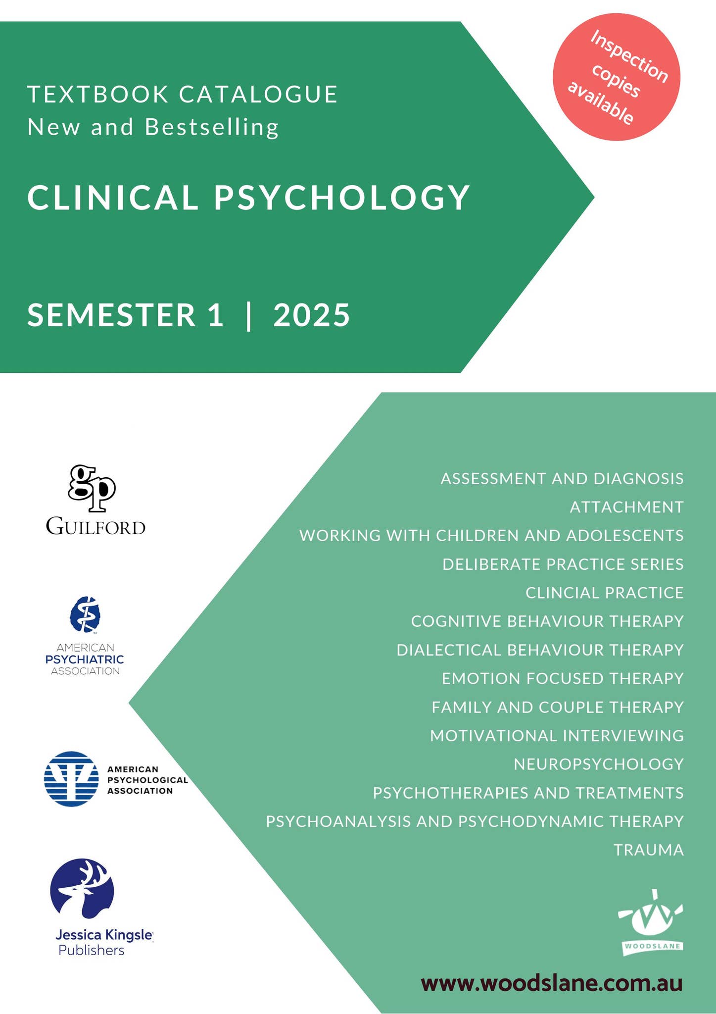 Clinical Psychology Textbook Catalogue New and Bestselling Semester 1