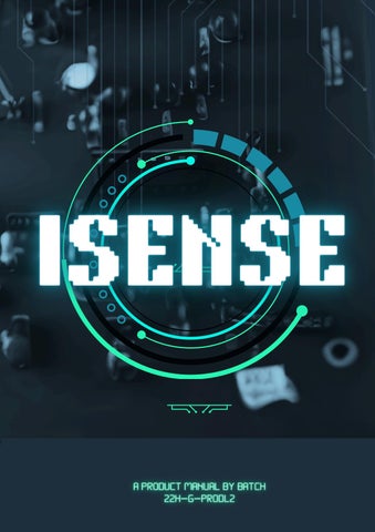 iSense' Product Manual by BATCH22H - G -PRODL2 - Issuu