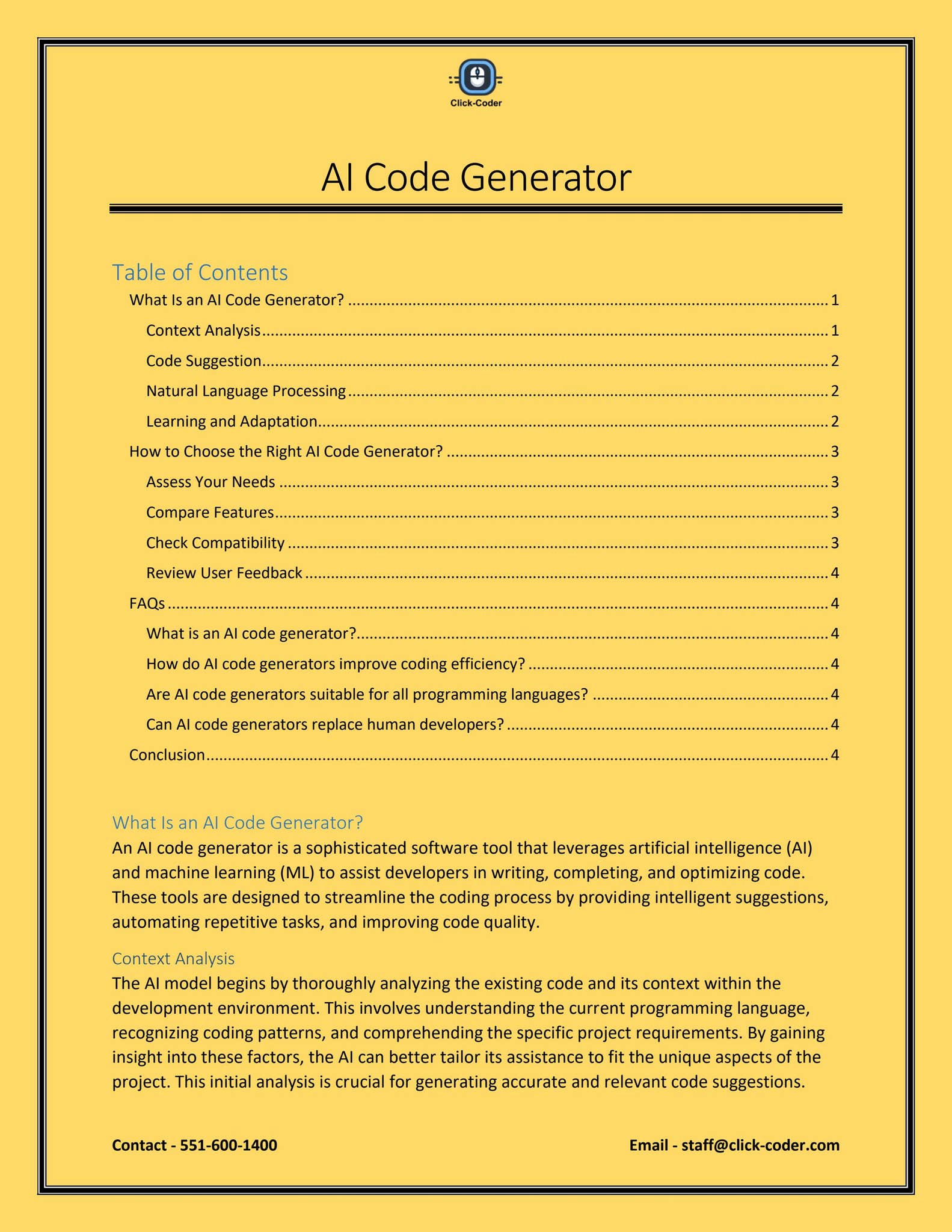 AI Code Generator by Web Cures Digital - Issuu