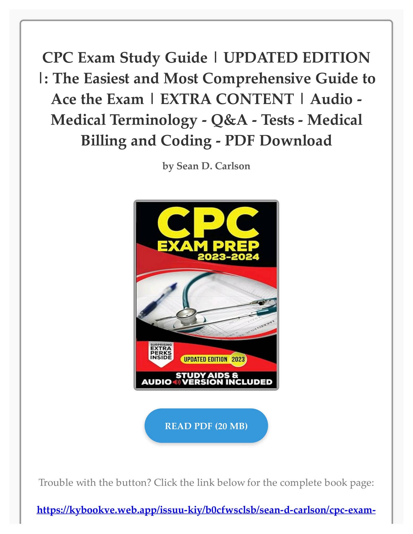 PDF Download CPC Exam Study Guide | UPDATED EDITION |: The Easiest and ...