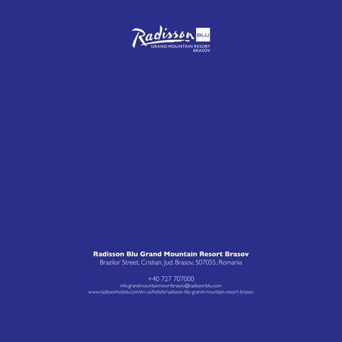 Radisson Blu Grand Mountain 家具手册 第 20 页