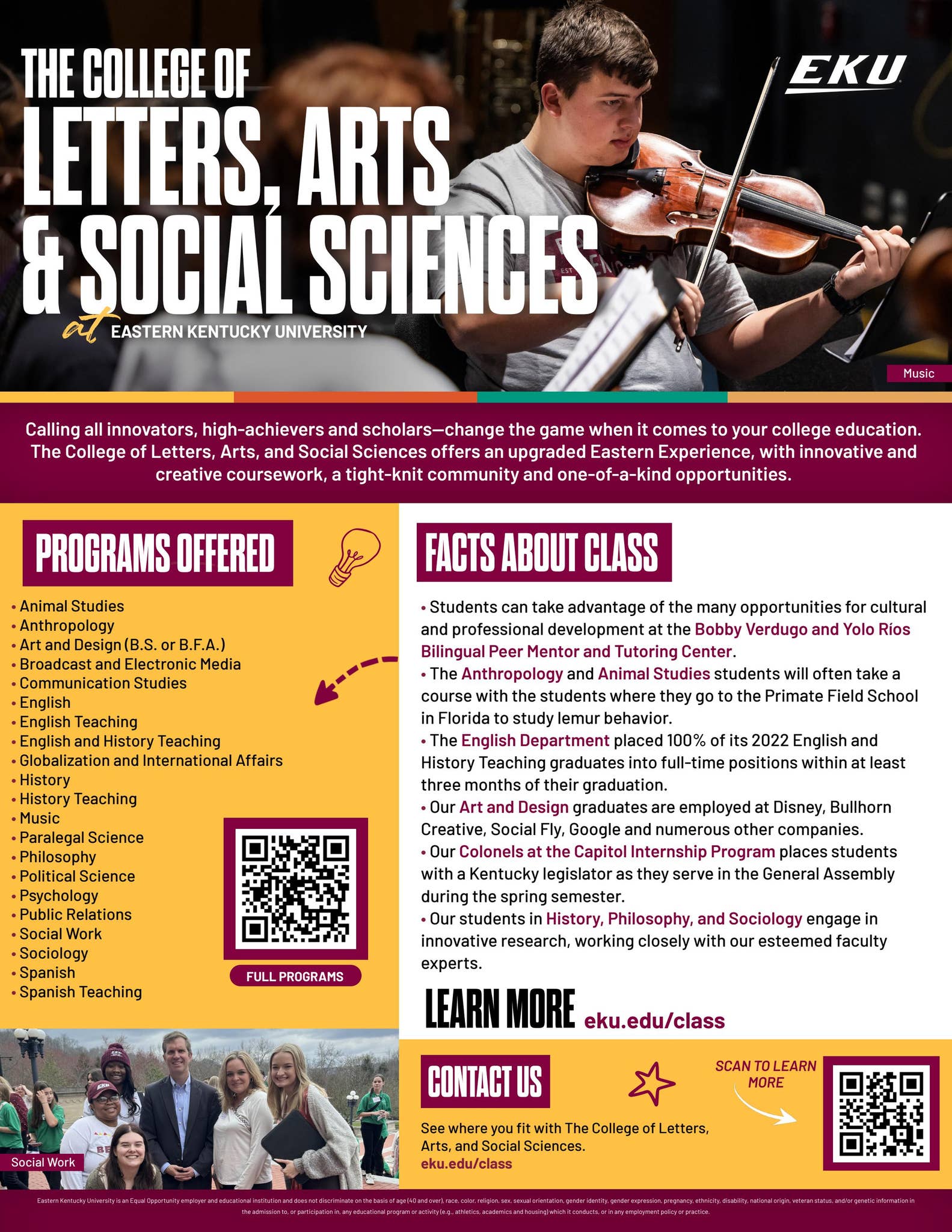 2024 CLASS One Pager by Eastern Kentucky University - Issuu