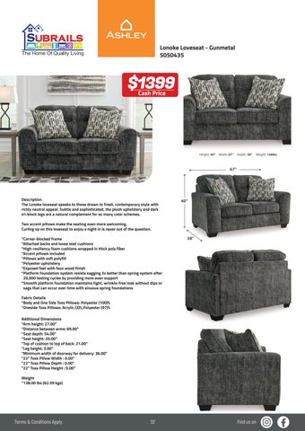 Subrails Furniture Centre 家具目录 · Ashley 家具 2024 第 3 页