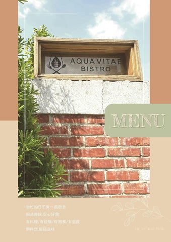 Bistro Menu
