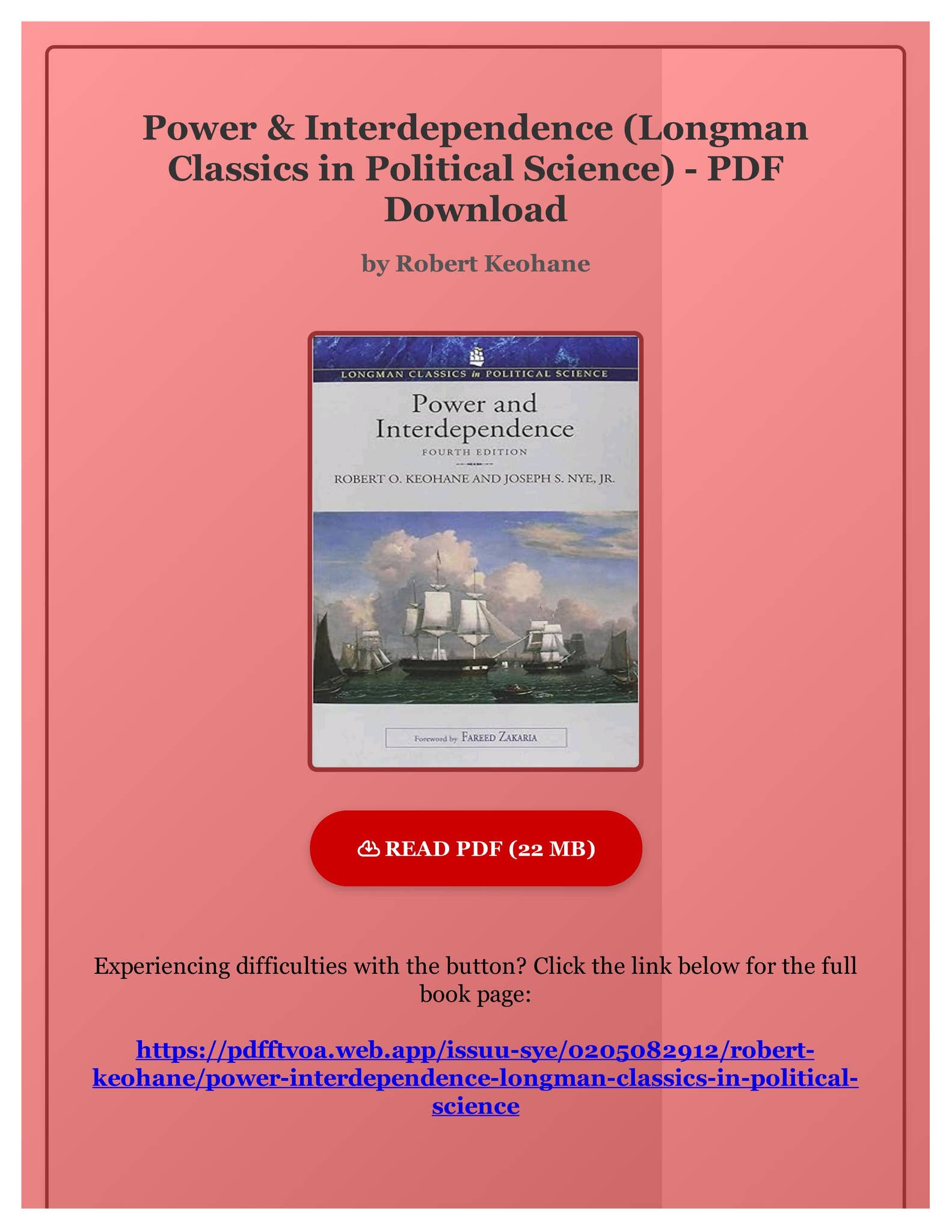 語学+参考書 Power & Interdependence (Longman Classics in Political Science) page_1_social_preview.jpg
