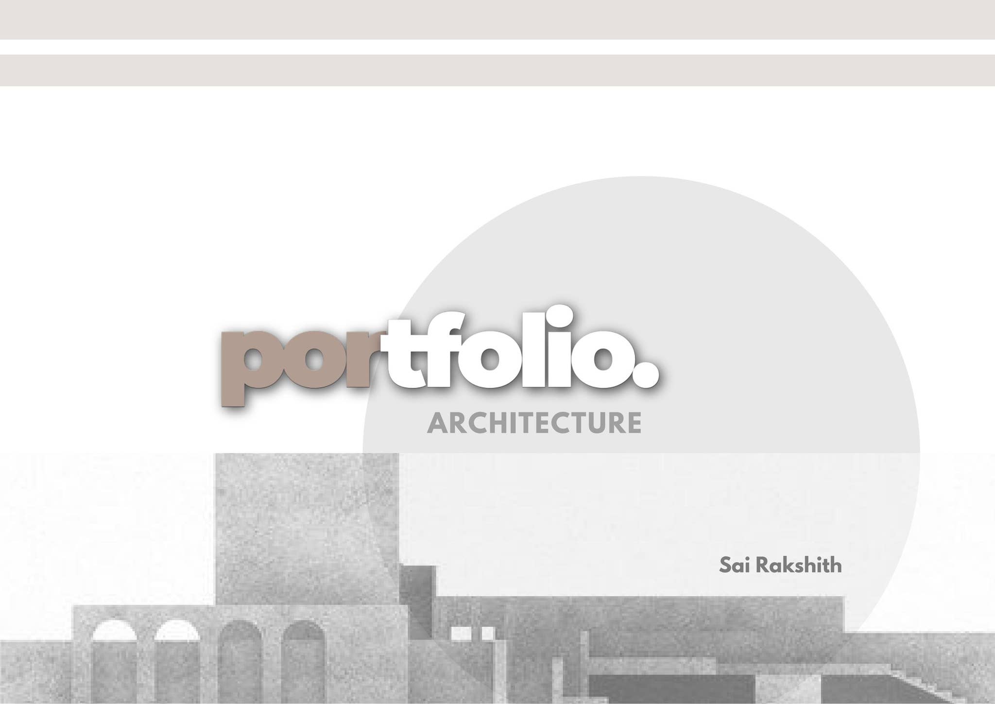 Undergraduate architecture portfolio by Sai Rakshith_23 - Issuu