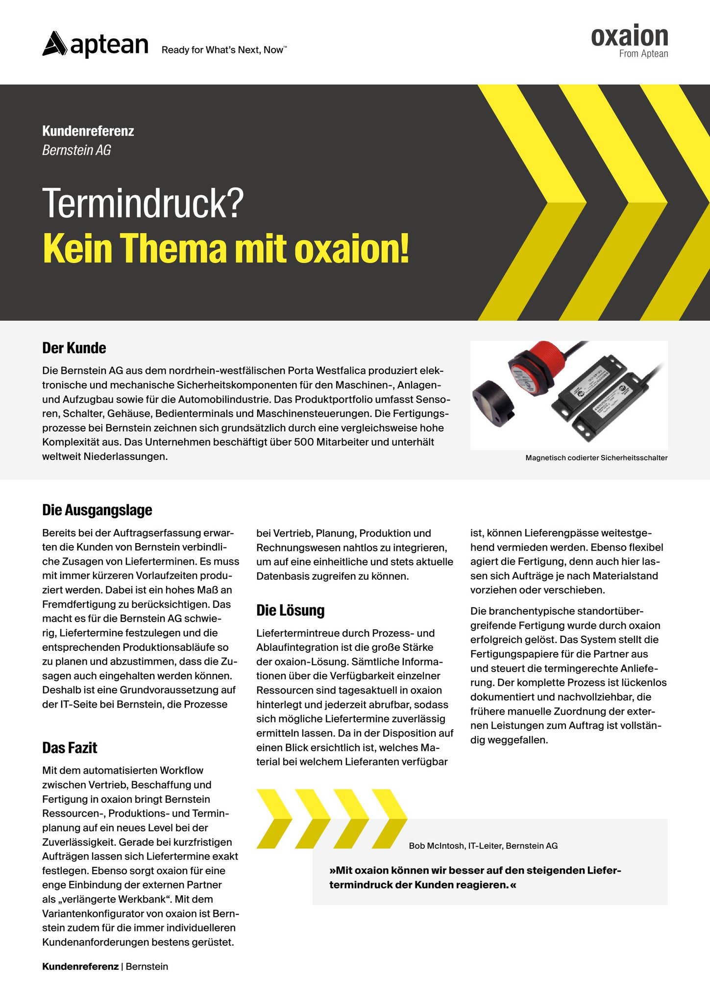 Aptean ERP oxaion Edition Case Study: Bernstein AG (DE) by Aptean - Issuu