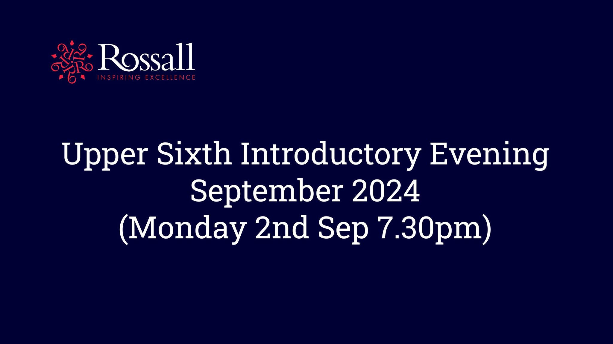 Upper Sixth Introductory Evening by Rossall School - Issuu