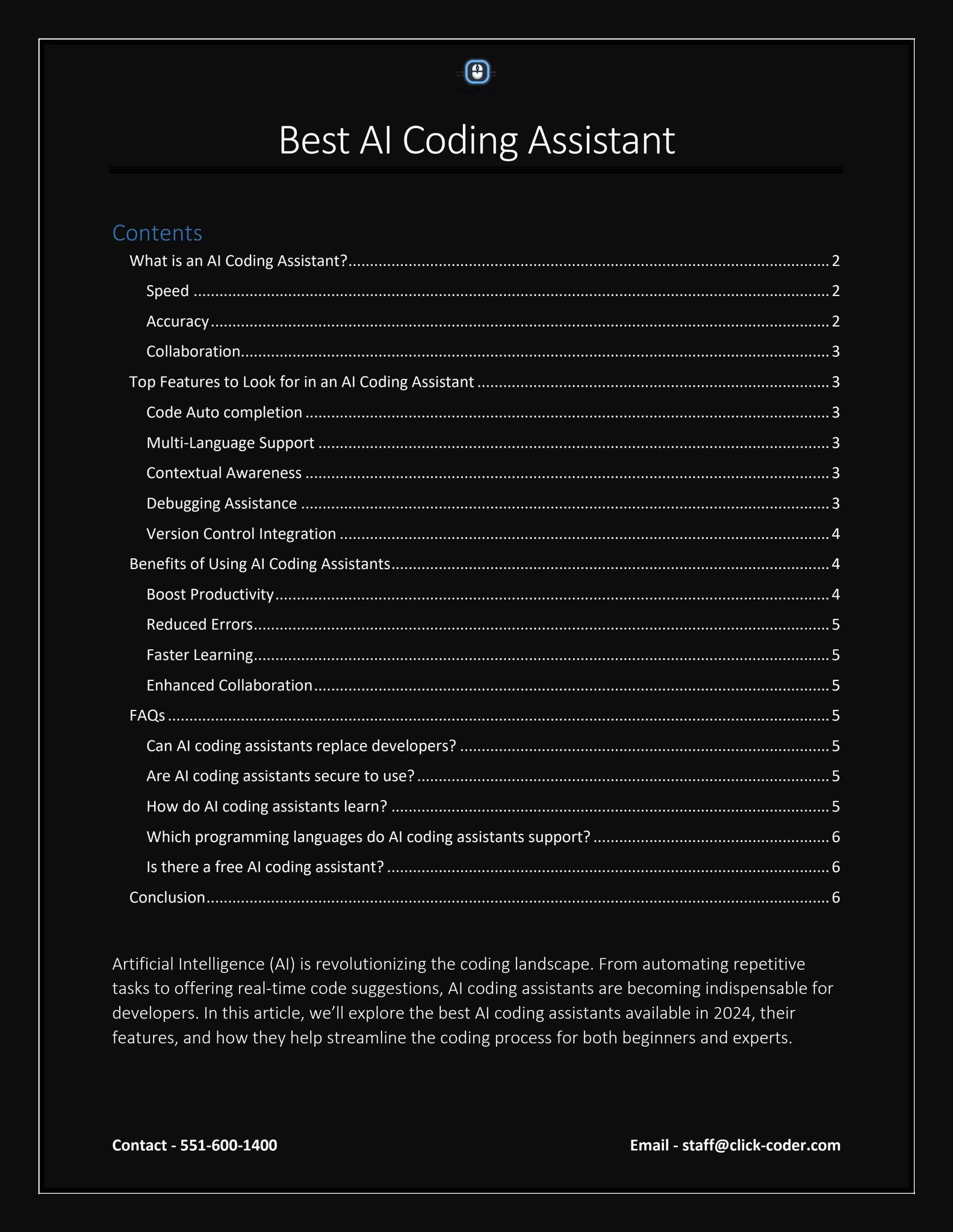 Best AI Coding Assistant by Web Cures Digital - Issuu