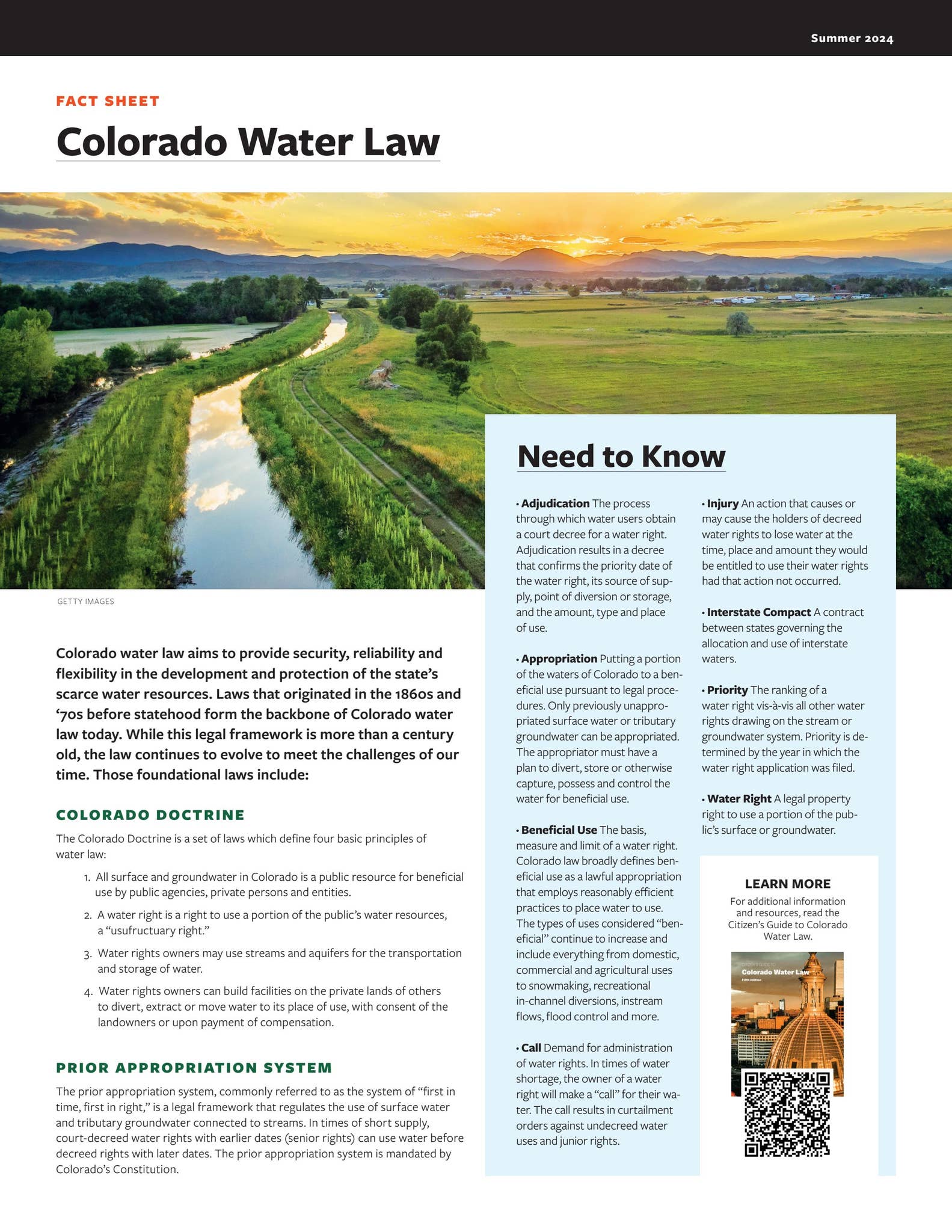 Fact Sheet: Colorado Water Law by Water Education Colorado - Issuu