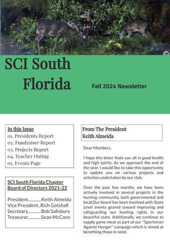 SCI South Florida Fall Newsletter 2024