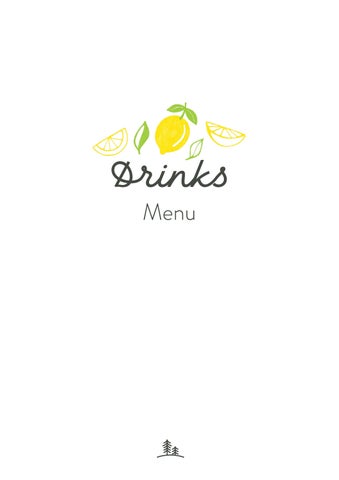 Drinks Menu