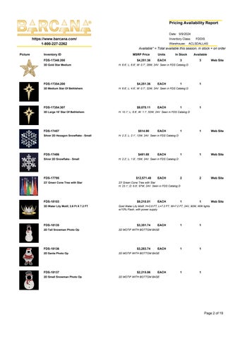 FDS Product MSRP Availability List 第 2 页
