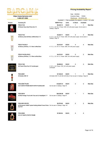 FDS Product MSRP Availability List 第 4 页