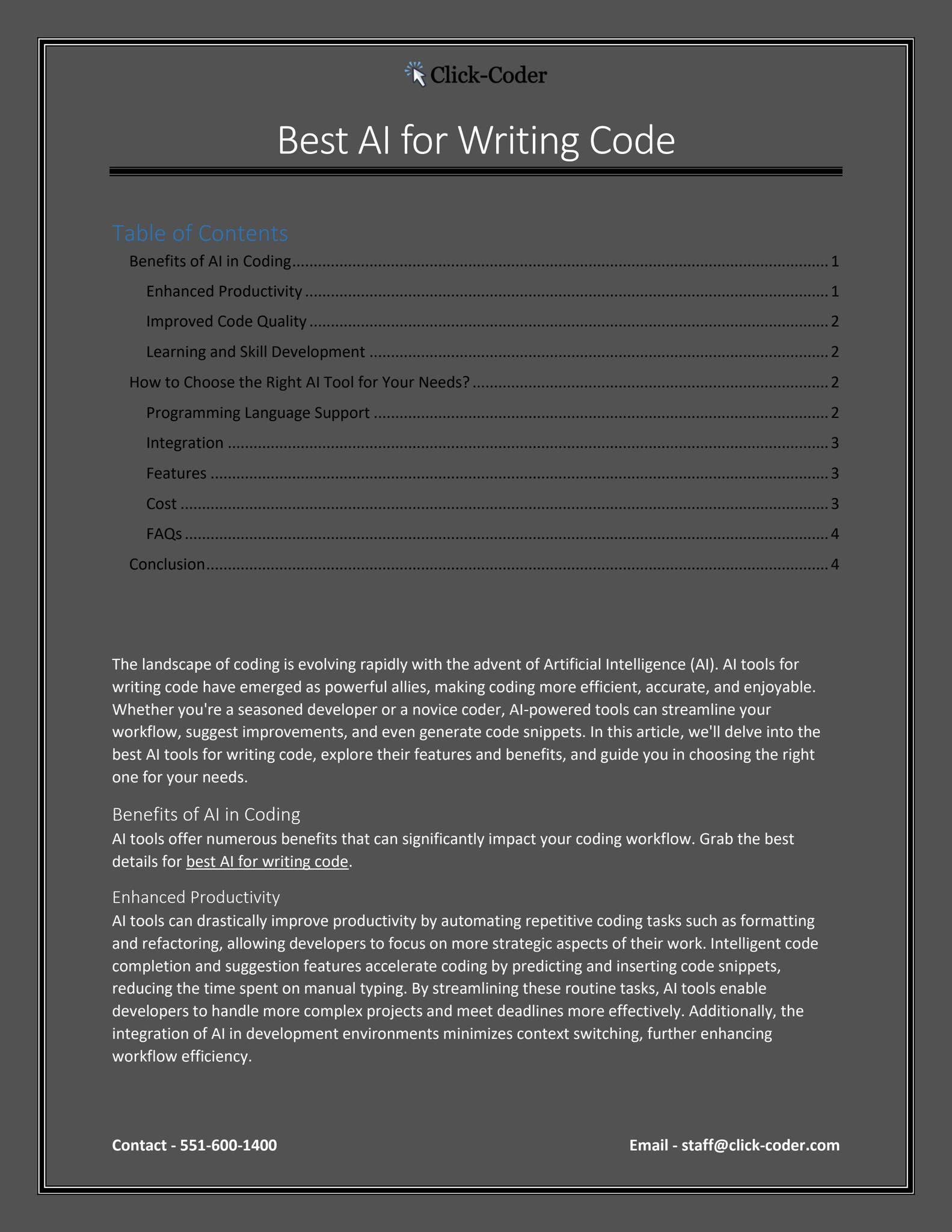 Best AI for Writing Code by Web Cures Digital - Issuu