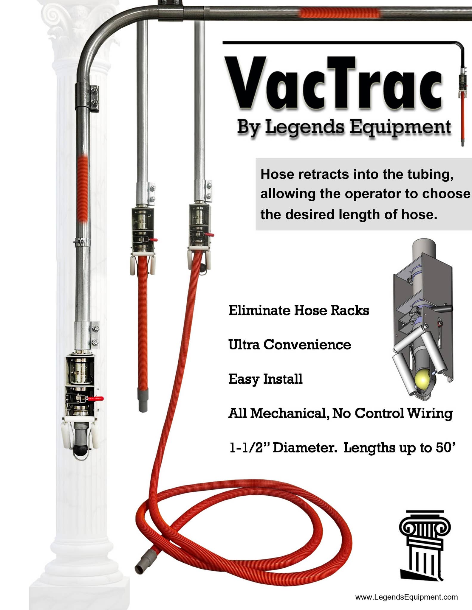 VacTrac Hose Retraction System by LegendsEquipment - Issuu