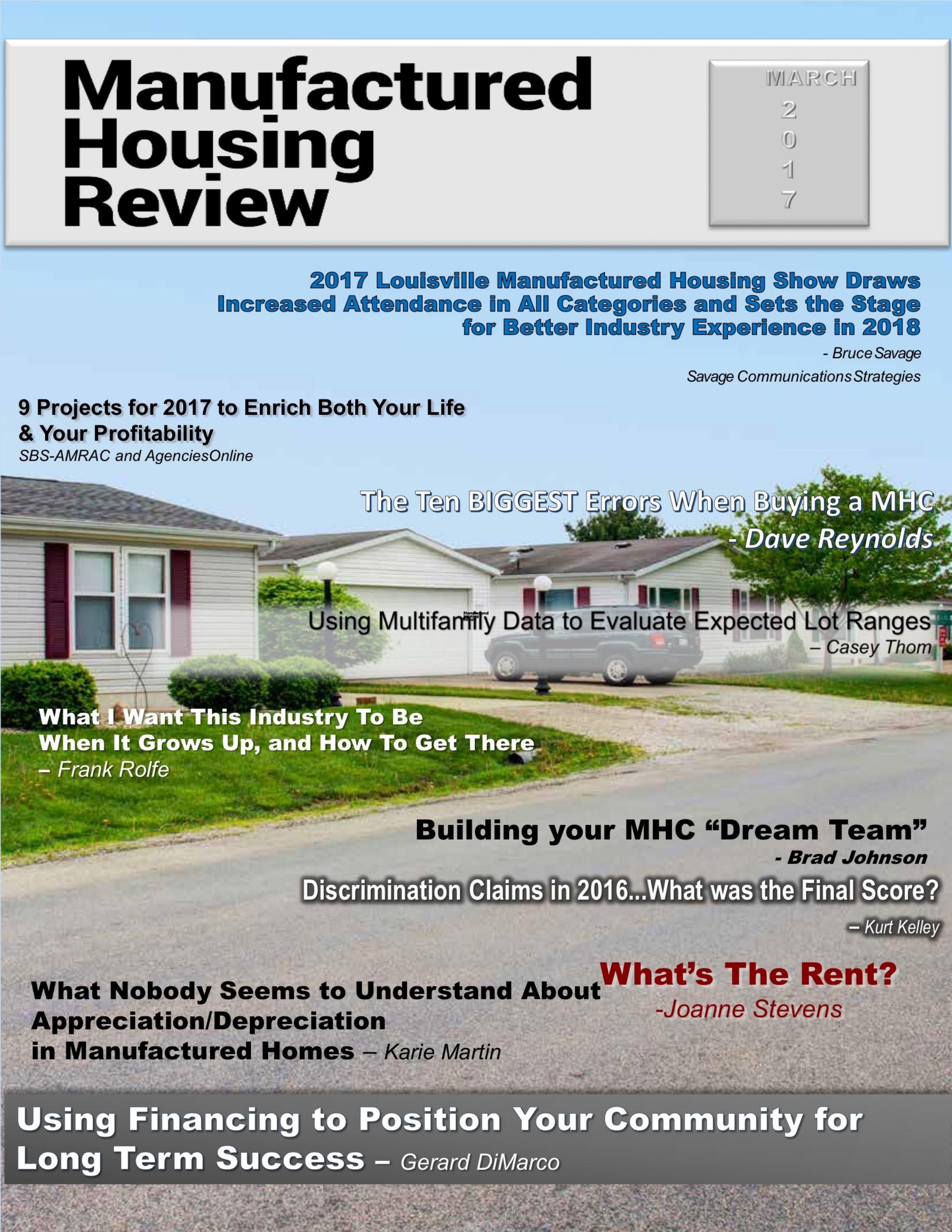 Manufactured Housing Review - March 2017