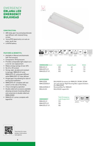 BEX Group 灯饰目录 · The ROBUS 指南 : Emergency 灯饰 第 10 页