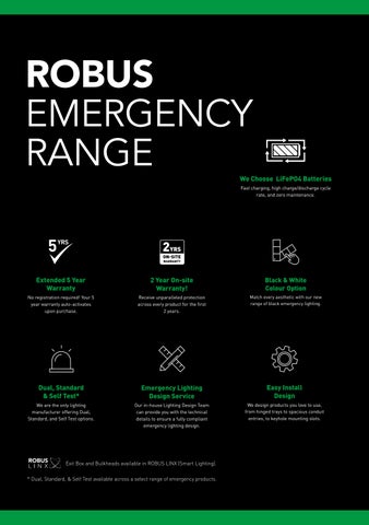 BEX Group 灯饰目录 · The ROBUS 指南 : Emergency 灯饰 第 2 页