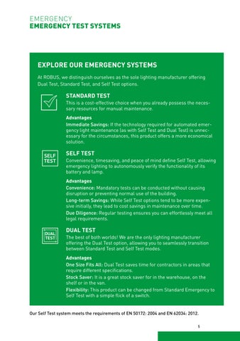 BEX Group 灯饰目录 · The ROBUS 指南 : Emergency 灯饰 第 7 页