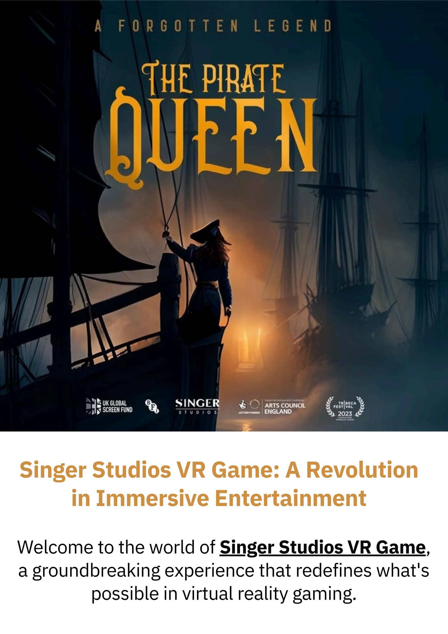 Singer Studios VR Game: A Revolution in Immersive Entertainment by The ...