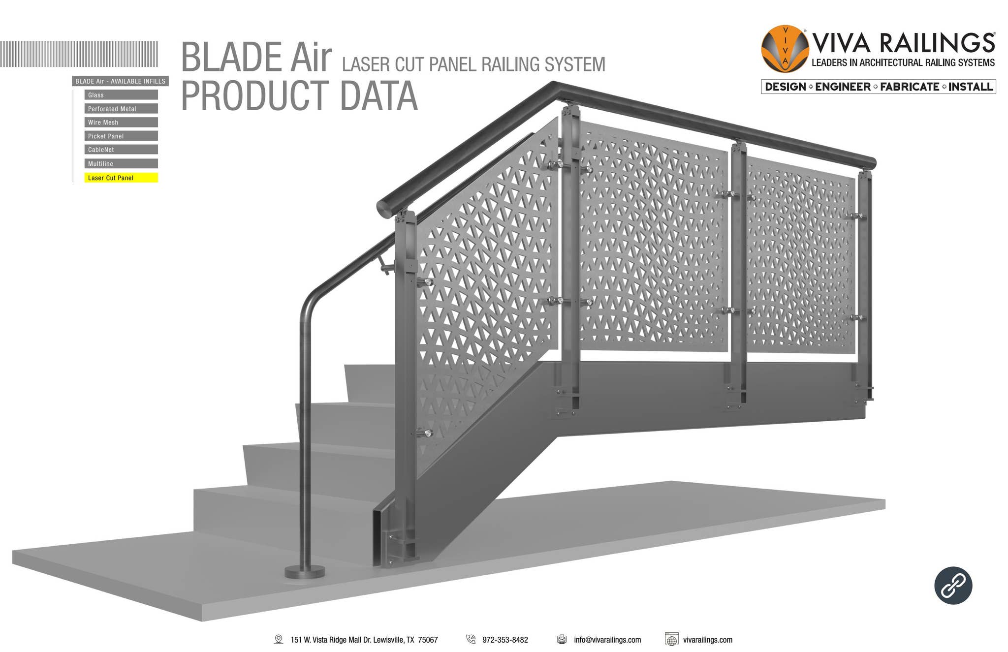 BLADE Air Laser Cut Panel Railing System by viva.railings - Issuu