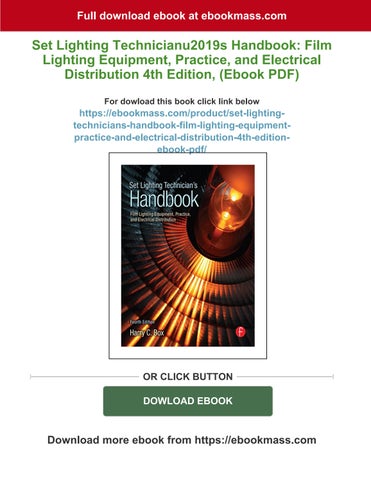 normamcbride9585 灯饰目录 · Buy ebook Set 灯饰 technicianu2019s handbook: film 灯饰 equipment, practice, and electrical 第 1 页