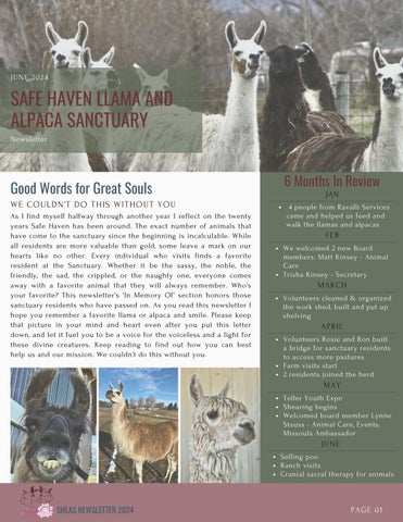 June, 2024 Newsletter