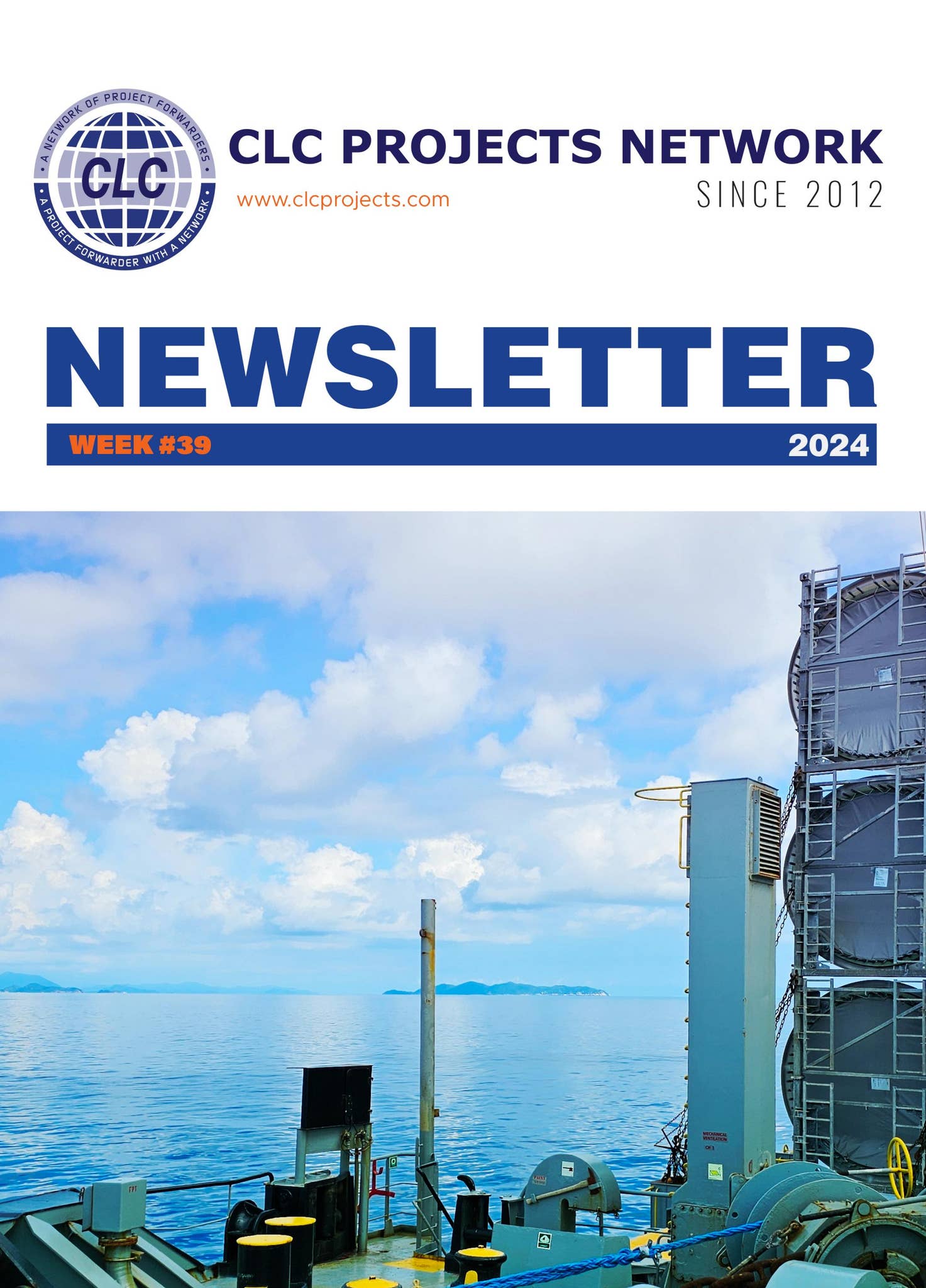 Week #39 Newsletter - CLC Projects by CLC Projects / Cross Ocean ...