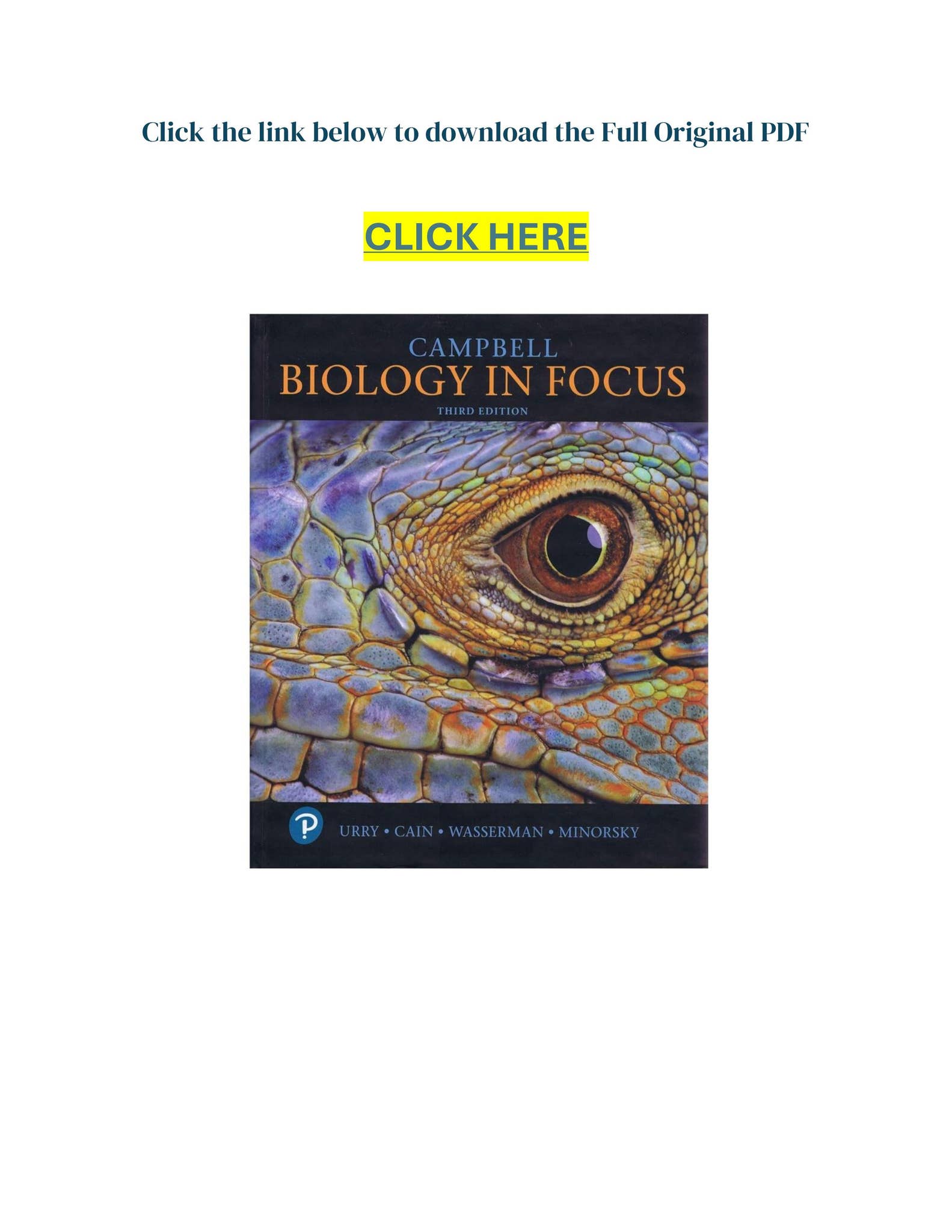 Biology in Focus 第3版 Amazon.com: Campbell Biology in Focus (Masteringbiology