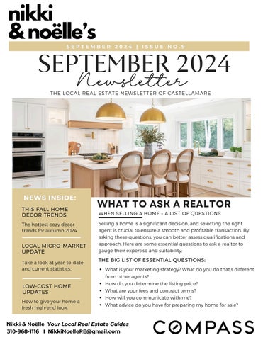 Nikki and Noelle September Newsletter