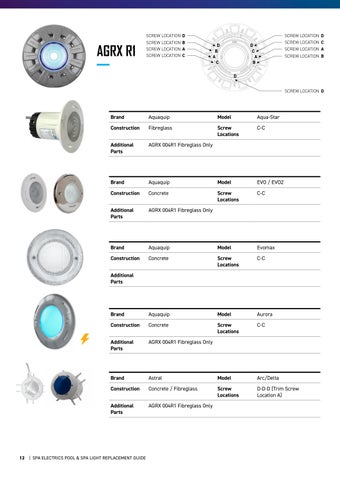 Spa Electrics 灯饰 Replacement 指南 2024 第 12 页