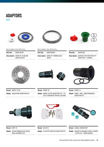 Spa Electrics 灯饰 Replacement 指南 2024 第 19 页