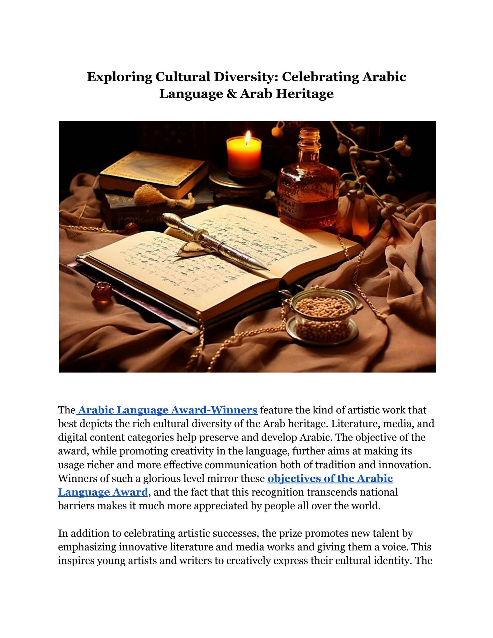 Exploring Cultural Diversity: Celebrating Arabic Language & Arab ...