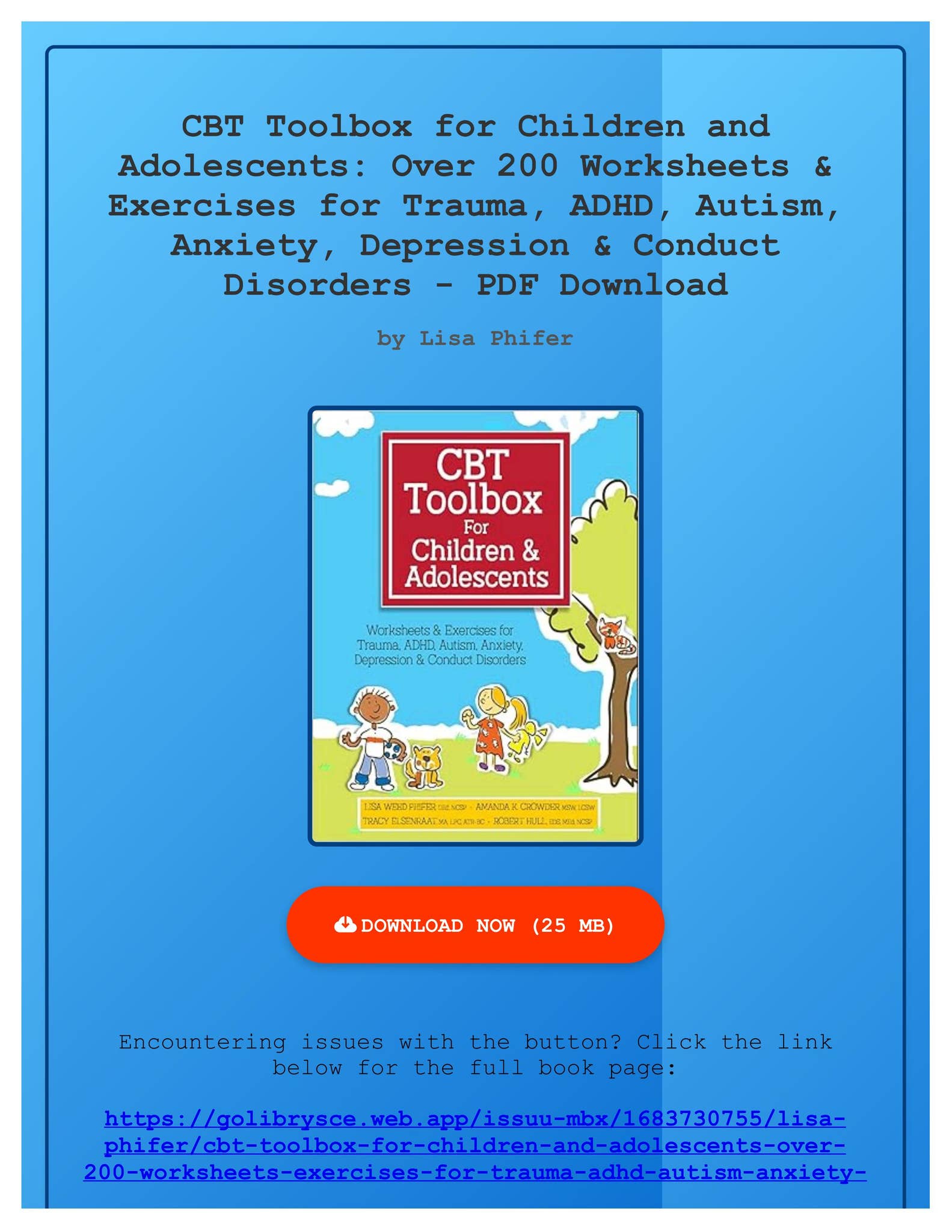 Ebook) CBT Toolbox for Children and Adolescents: Over 200