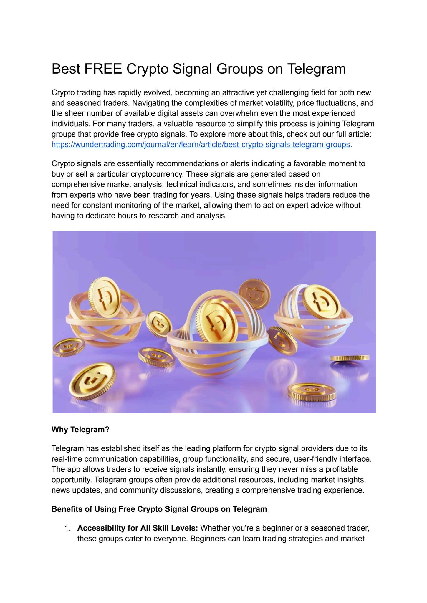 Top FREE Best Telegram Crypto Groups in 2024 by Marketing wunderbit - Issuu