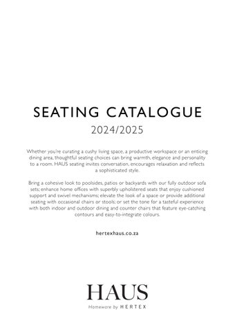 HAUS 坐具 灯饰目录 2024/2025 第 2 页