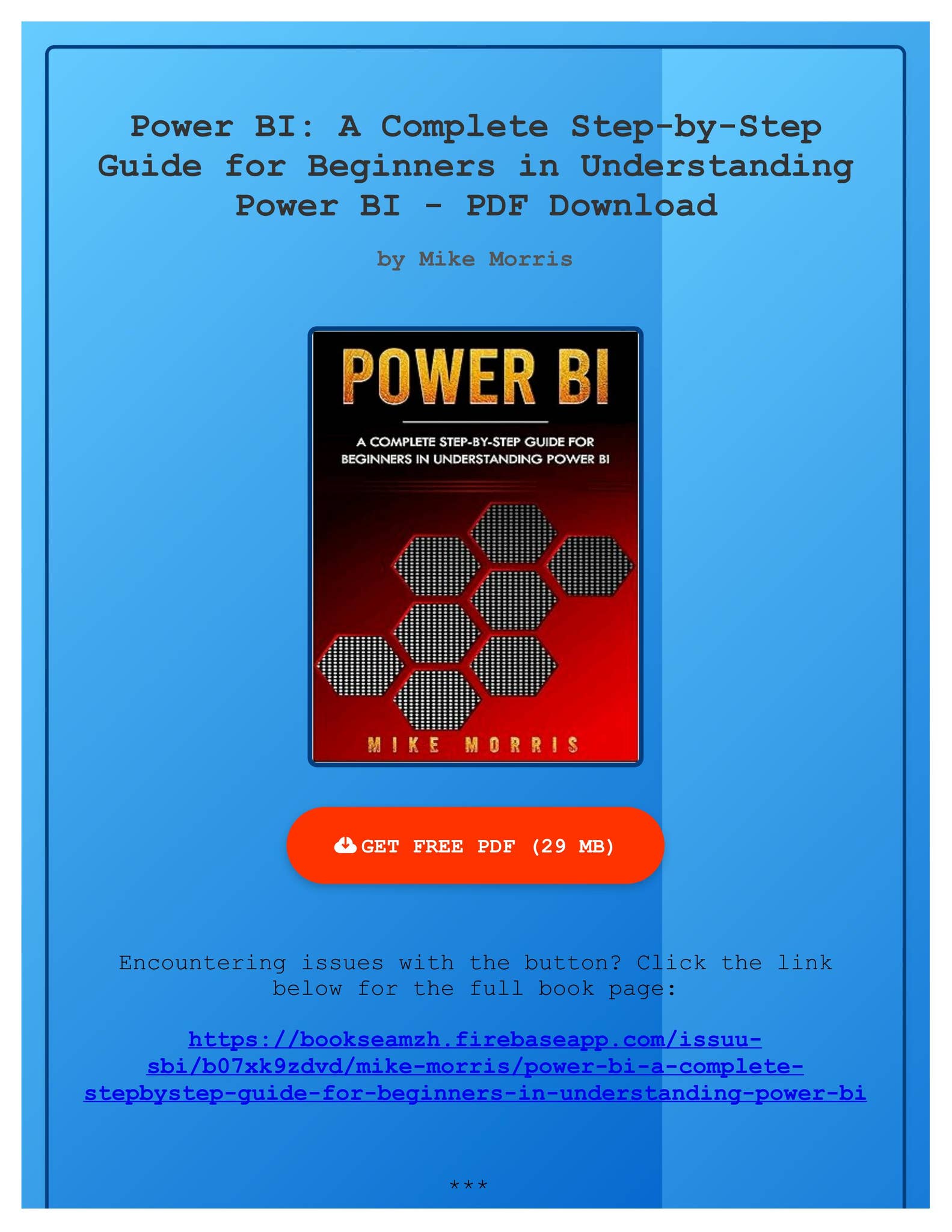 (PDF) Free Power BI: A Complete Step-by-Step Guide for Beginners in ...