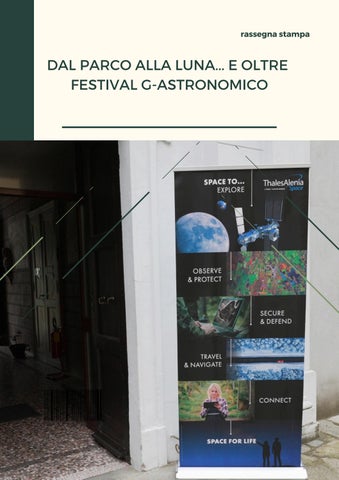 Dal parco alla luna... e oltre. Festival G-Astronomico