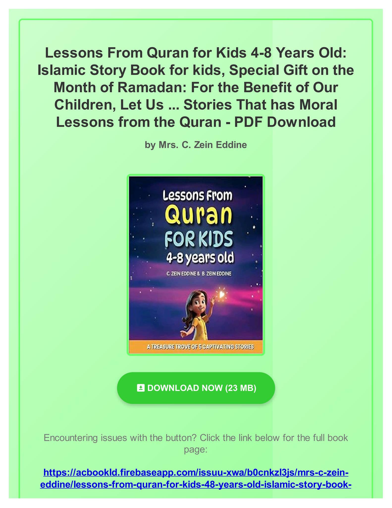 ISLAMIC STORY BOOKS FOR 10 YEAR OLDS PDF visual data 3