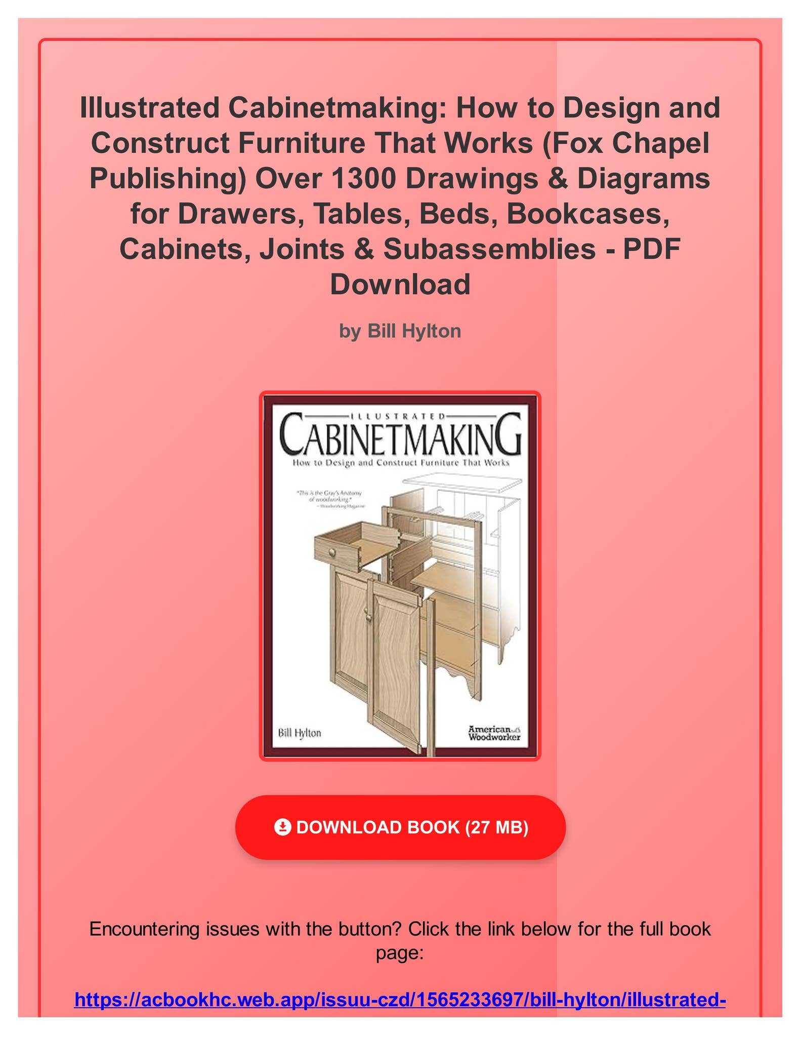PDF Illustrated Cabinetmaking: How to Design and Construct Furniture ...