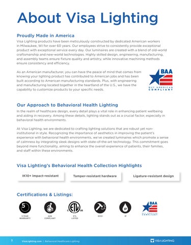Visa Lighting Admin Behavioral Health 灯饰目录 2024 第 4 页