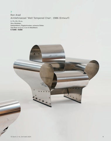 Quittenbaum Kunstauktionen GmbH 灯饰目录 · 175A | SEATS. 70 IKONISCHE ENTWÜRFE. EINE PRIVATSAMMLUNG | Quittenbaum Kunstauktionen München 第 11 页
